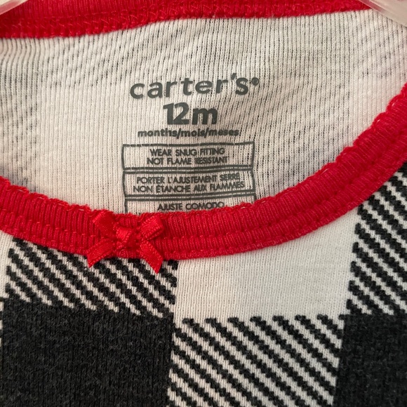 Size 12 Month Buffalo Plaid Pajamas - Picture 5 of 5